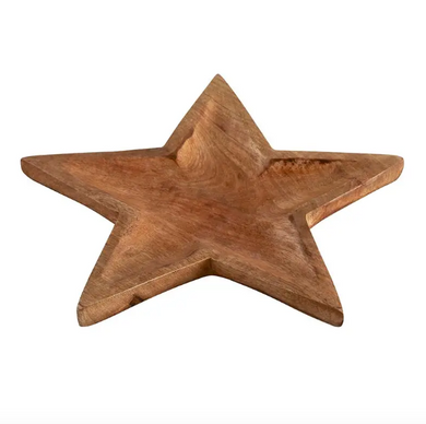 Large Wood Star Tray