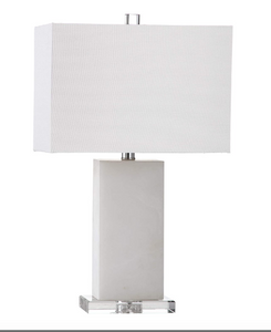 Square Marble Base Lamp with Acrylic