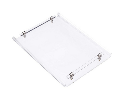 Clear Lucite Tray with Clear Handles