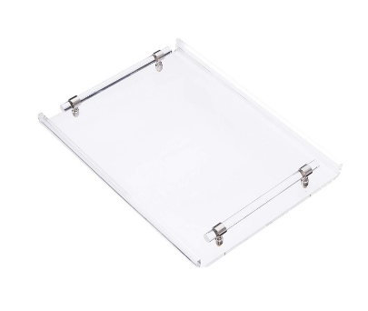 Clear Lucite Tray with Clear Handles