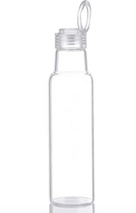 Ring Top Glass Water Bottle
