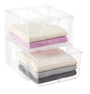 Clear Stackable Shirt & Sweater Boxes