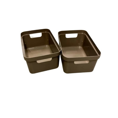 Taupe Storage Bin