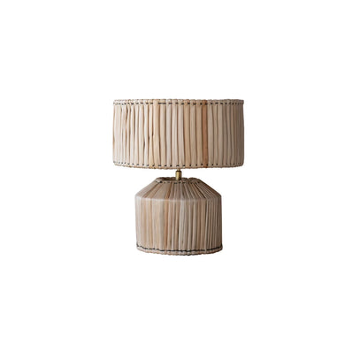 Hand Woven Banana Leaf Table Lamp