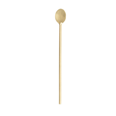 Stainless Steel Cocktail Spoon, Gold Finish