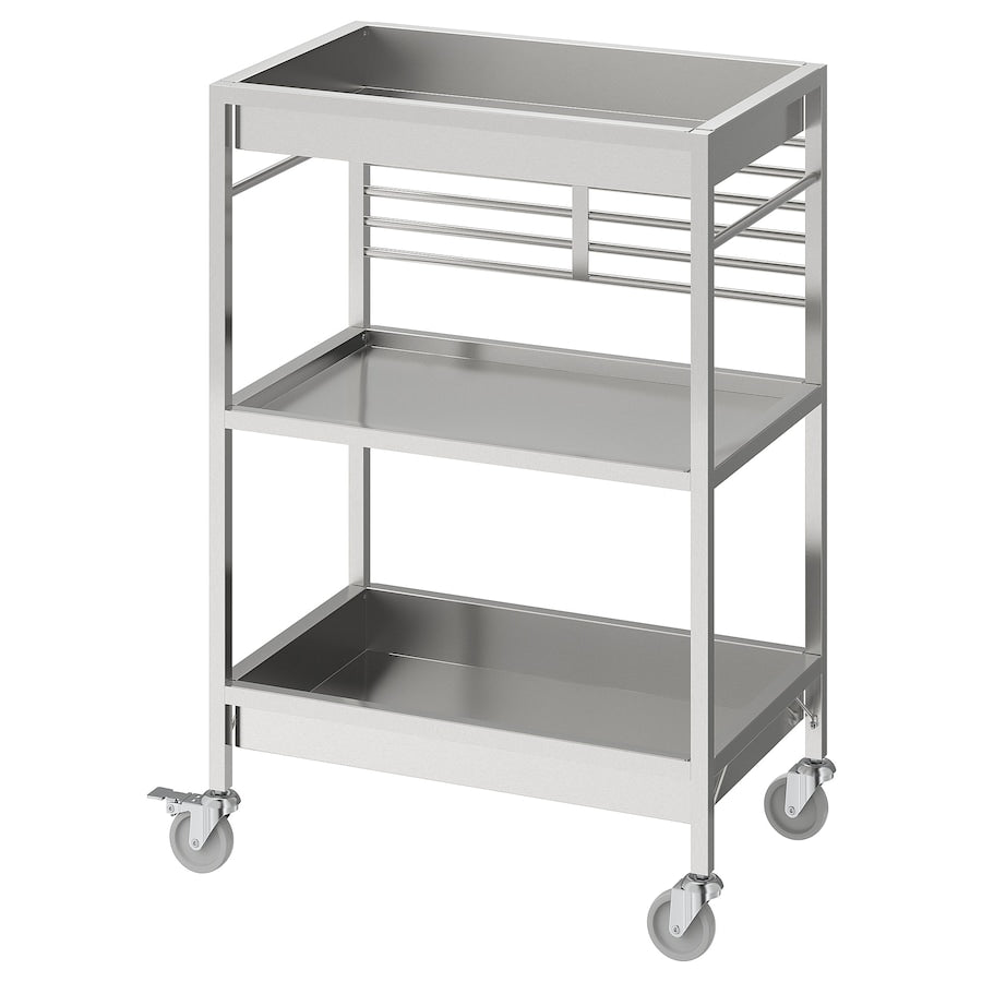Stainless Rolling Kitchen Cart