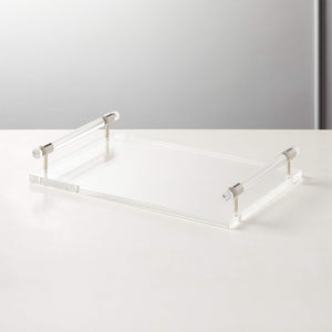 Acrylic Tray with Silver